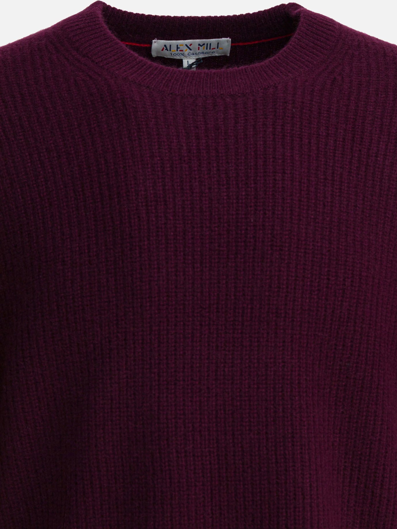 Crewneck sweaters Solid colour  Bordeaux - Alex Mill Men | PDP | VIETTI Online Store | Zoom-Modal_3
