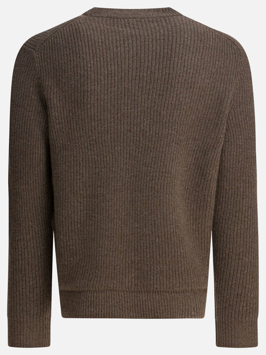 Crewneck sweaters Solid colour  Brown - Alex Mill Men | PLP | VIETTI Online Store | 2
