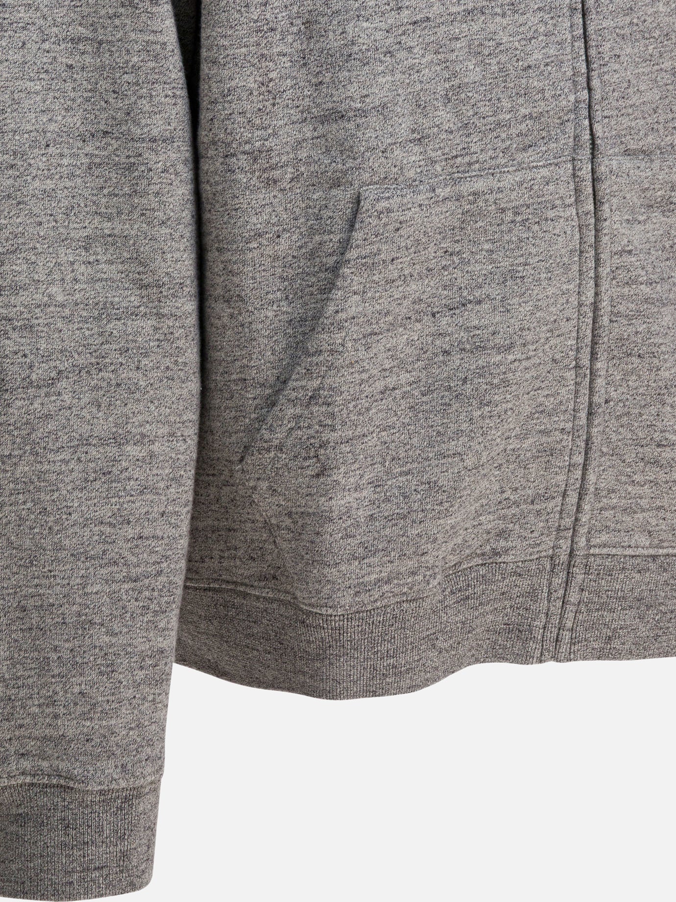 Full zip sweatshirts Solid colour  Grey - Alex Mill Men | PDP | VIETTI Online Store | thumbnail_4