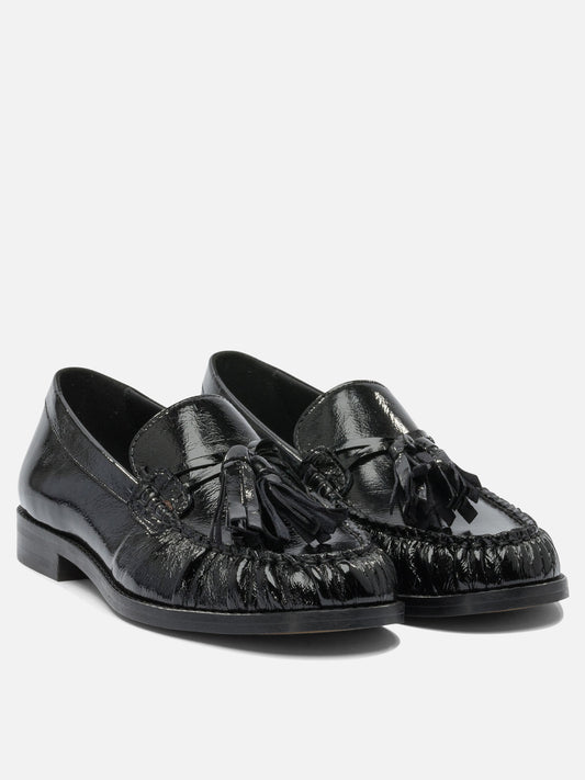 Loafers 100% goat leather - 100% cuerolite  Black - Alohas Women | PDP | VIETTI Online Store | 2
