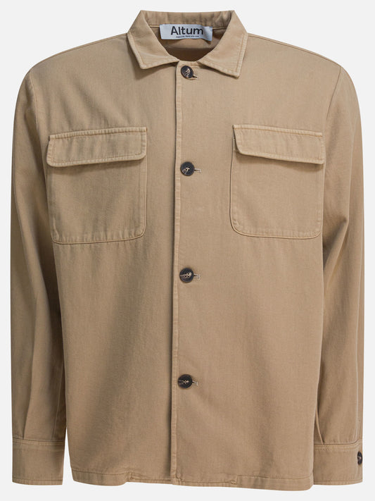 Overshirt jackets Solid colour  Beige - Altum Men | PDP | VIETTI Online Store 
