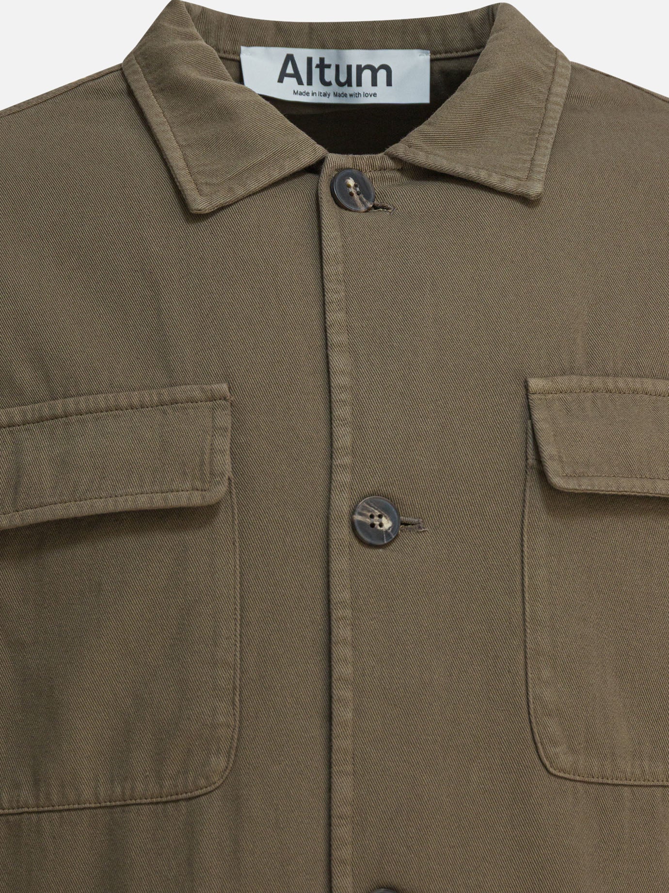 Overshirt jackets Solid colour  Green - Altum Men | PDP | VIETTI Online Store | thumbnail_3