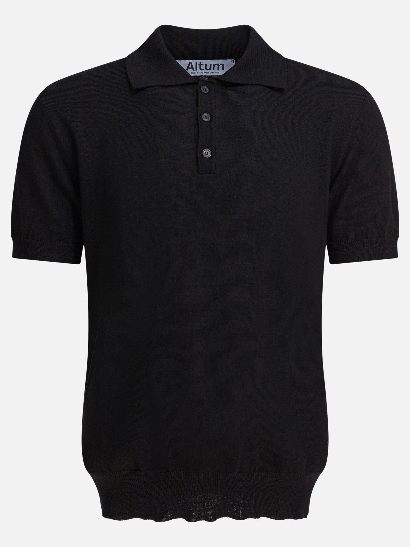 Polo shirts with buttons Solid colour  Black - Altum Men | PDP | VIETTI Online Store | thumbnail