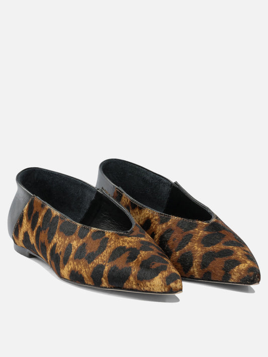 Classic ballet flats 100% calf leather - 100% leather  Brown - Ammb Milano Women | PDP | VIETTI Online Store | 2
