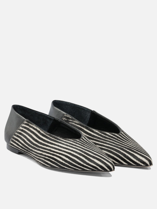 Classic ballet flats 100% calf leather - 100% leather  Black - Ammb Milano Women | PDP | VIETTI Online Store | 2

