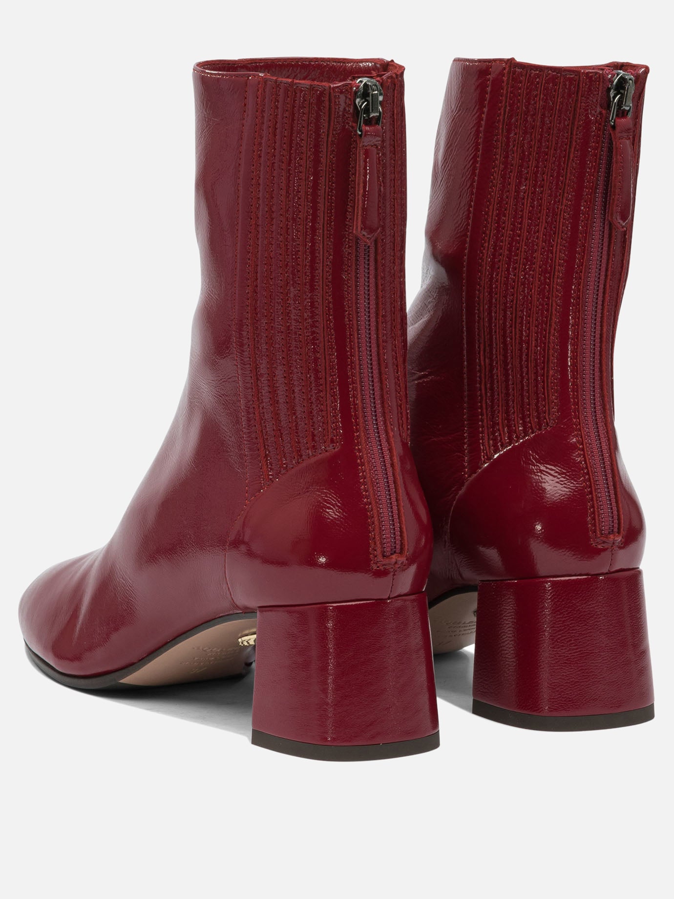 Zipped boots 95% lamb leather 5% polyester - 100% calf leather  Red - Aquazzura Women | PDP | VIETTI Online Store | thumbnail_4