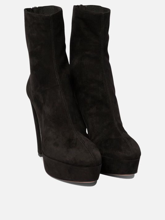 Zipped boots 100% kid suede leather - 100% calf leather  Black - Aquazzura Women | PLP | VIETTI Online Store | 2

