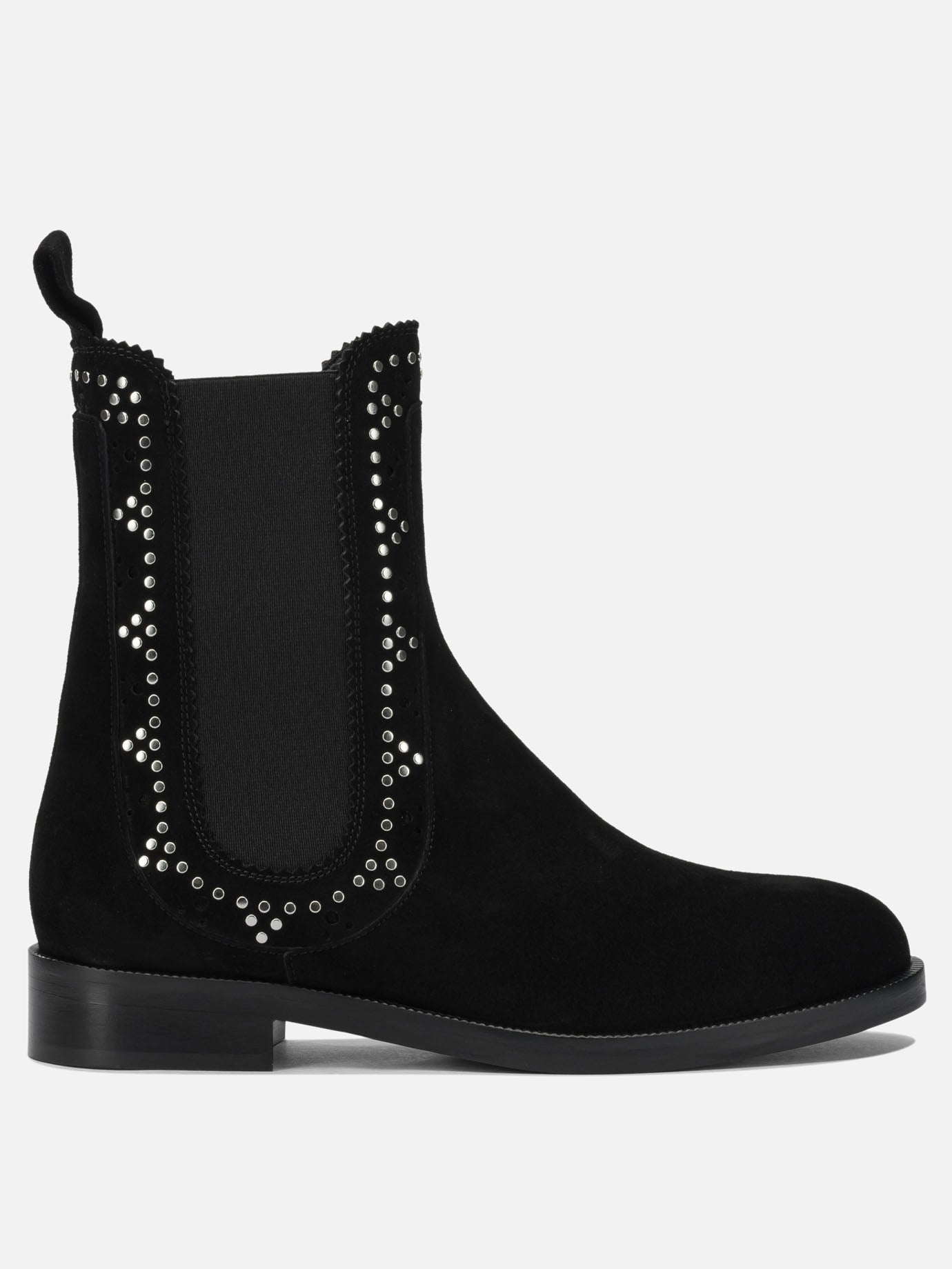 Pull-on boots 80% kid suede leather 20% viscose - 100% calf leather  Black - Aquazzura Women | PDP | VIETTI Online Store | thumbnail