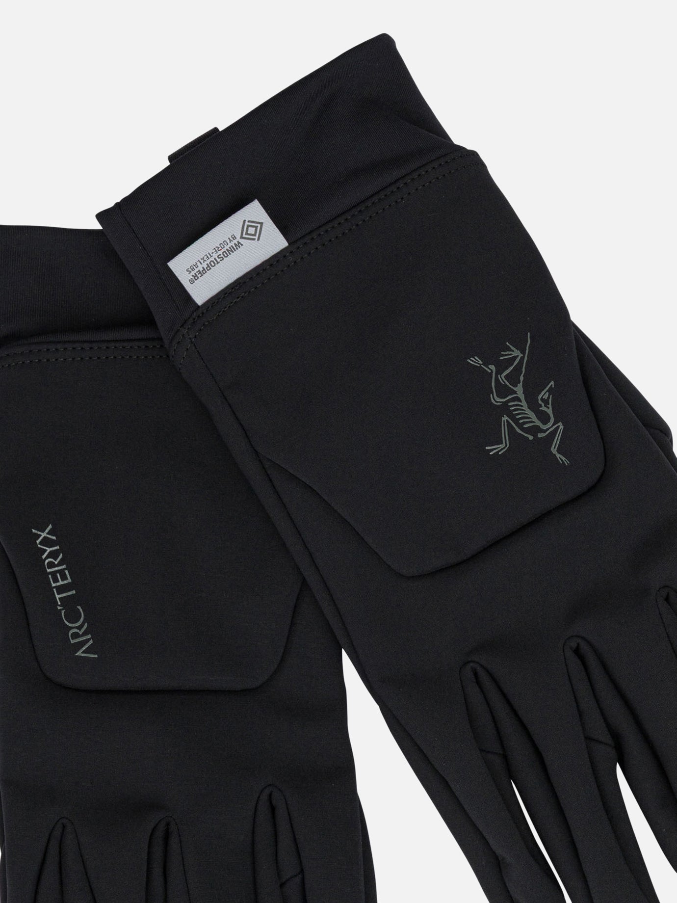Sport gloves 92% nylon 8% elastane with epe & pu membrane 100% polyester backing glove secondary fabric: 84% polyester 16% elastane  Black - Arc'teryx Men | PDP | VIETTI Online Store | Zoom-Modal_2
