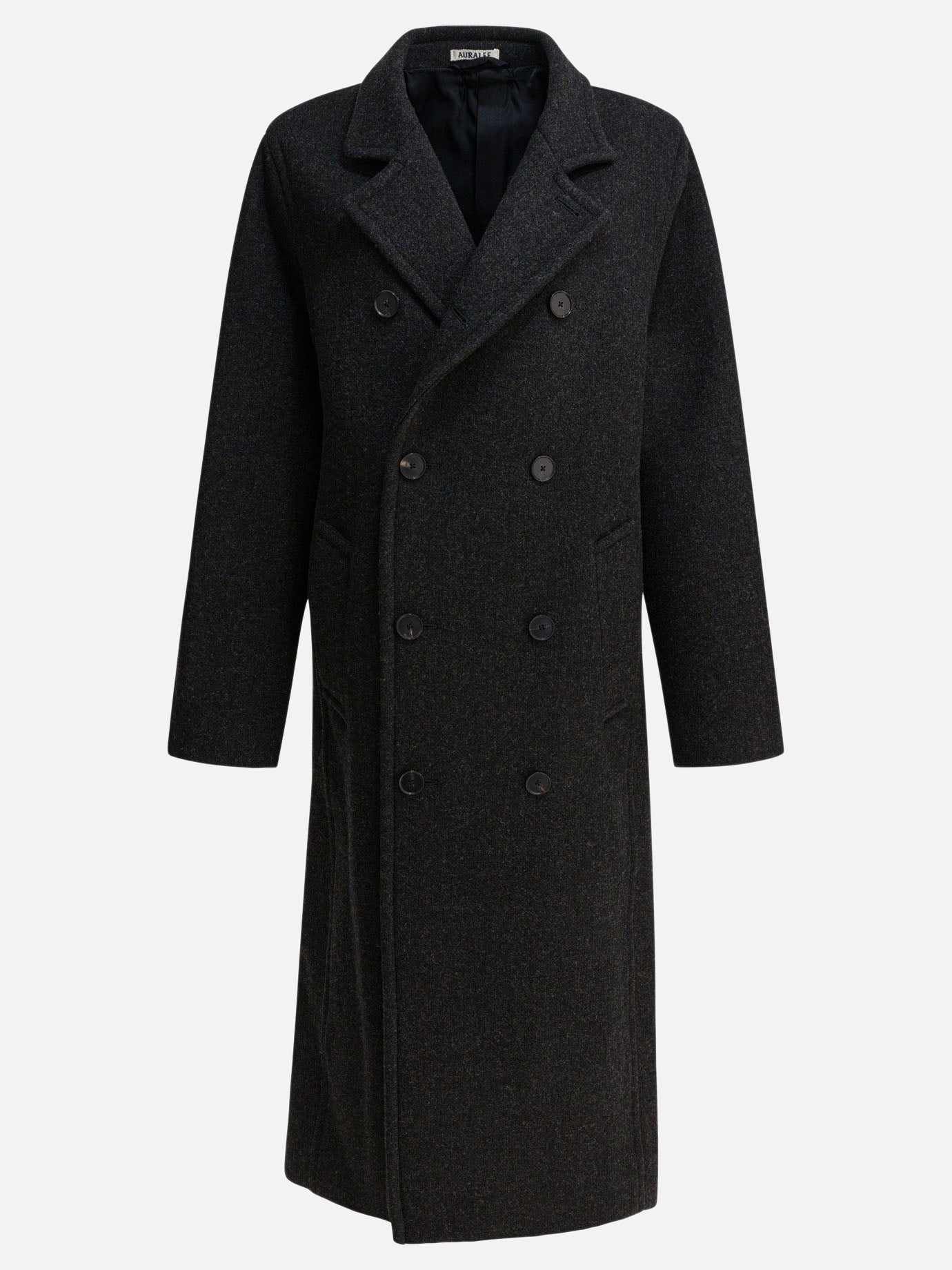 Long coats Solid colour  Grey - Auralee Men | PDP | VIETTI Online Store | Zoom-Modal
