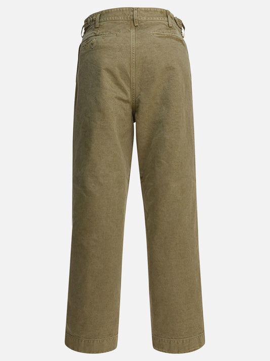 Leisure trousers Solid colour  Green - Auralee Men | PDP | VIETTI Online Store | 2
