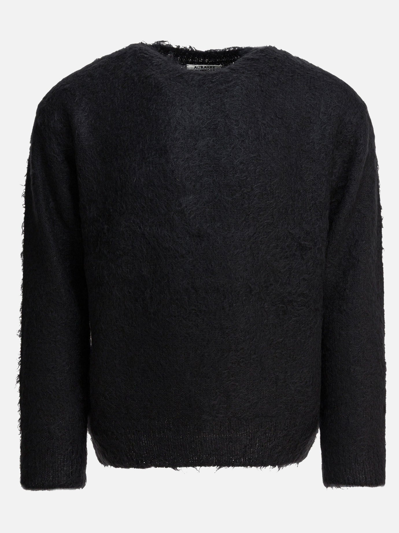 Crewneck sweaters Solid colour  Black - Auralee Men | PDP | VIETTI Online Store | thumbnail
