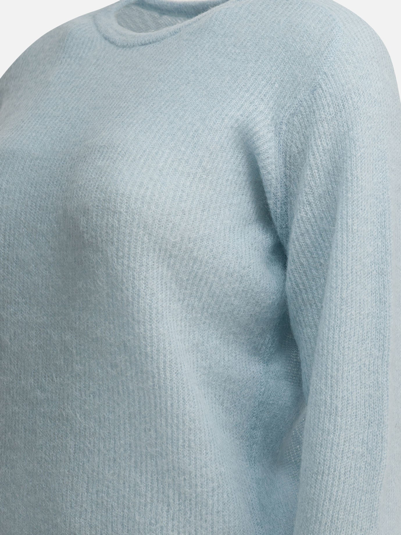 Crewneck sweaters Solid colour  Light blue - Auralee Women | PDP | VIETTI Online Store | thumbnail_4