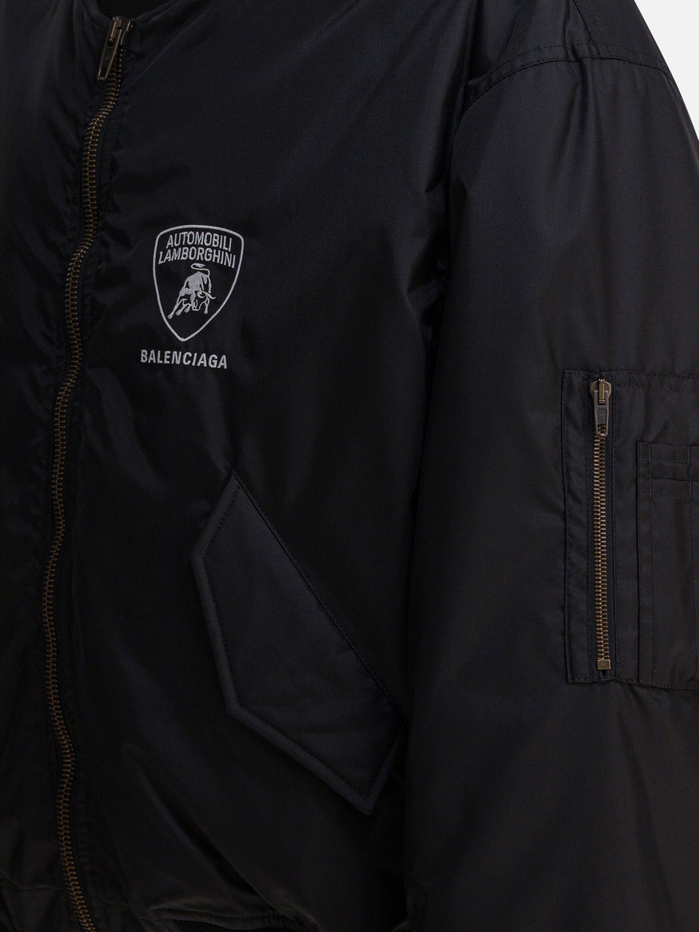 Bomber jackets Logo  Black - Balenciaga Men | PDP | VIETTI Online Store | Zoom-Modal_4
