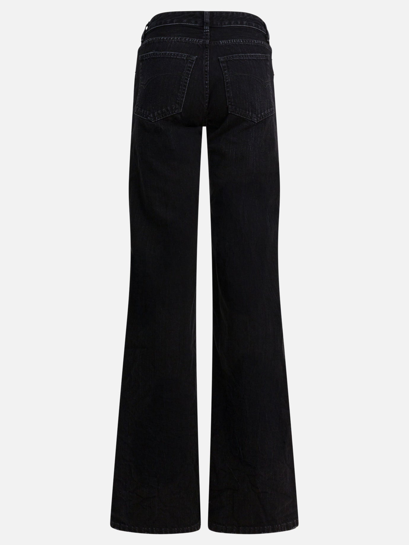 Wide-leg jeans Denim  Black - Balenciaga Women | PDP | VIETTI Online Store | thumbnail_2