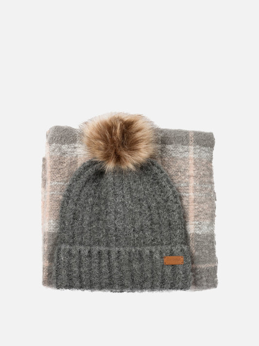 Fringed scarves 97% polyester 3% elastane  Grey - Barbour Women | PDP | VIETTI Online Store 
