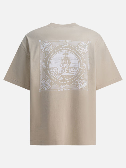 Crewneck t-shirts Print  White - Barbour Men | PDP | VIETTI Online Store | 2
