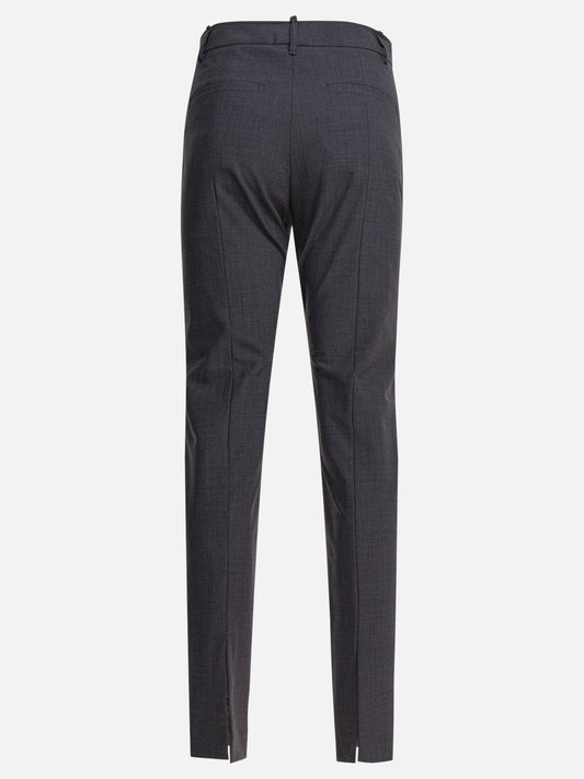 Leisure trousers Solid colour  Grey - Brunello Cucinelli Women | PLP | VIETTI Online Store | 2
