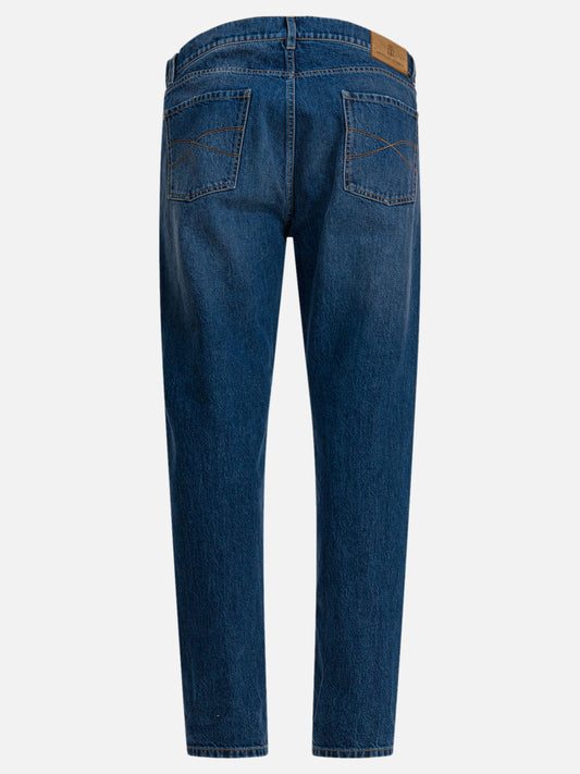 Straight-leg jeans Denim  Blue - Brunello Cucinelli Men | PDP | VIETTI Online Store | 2
