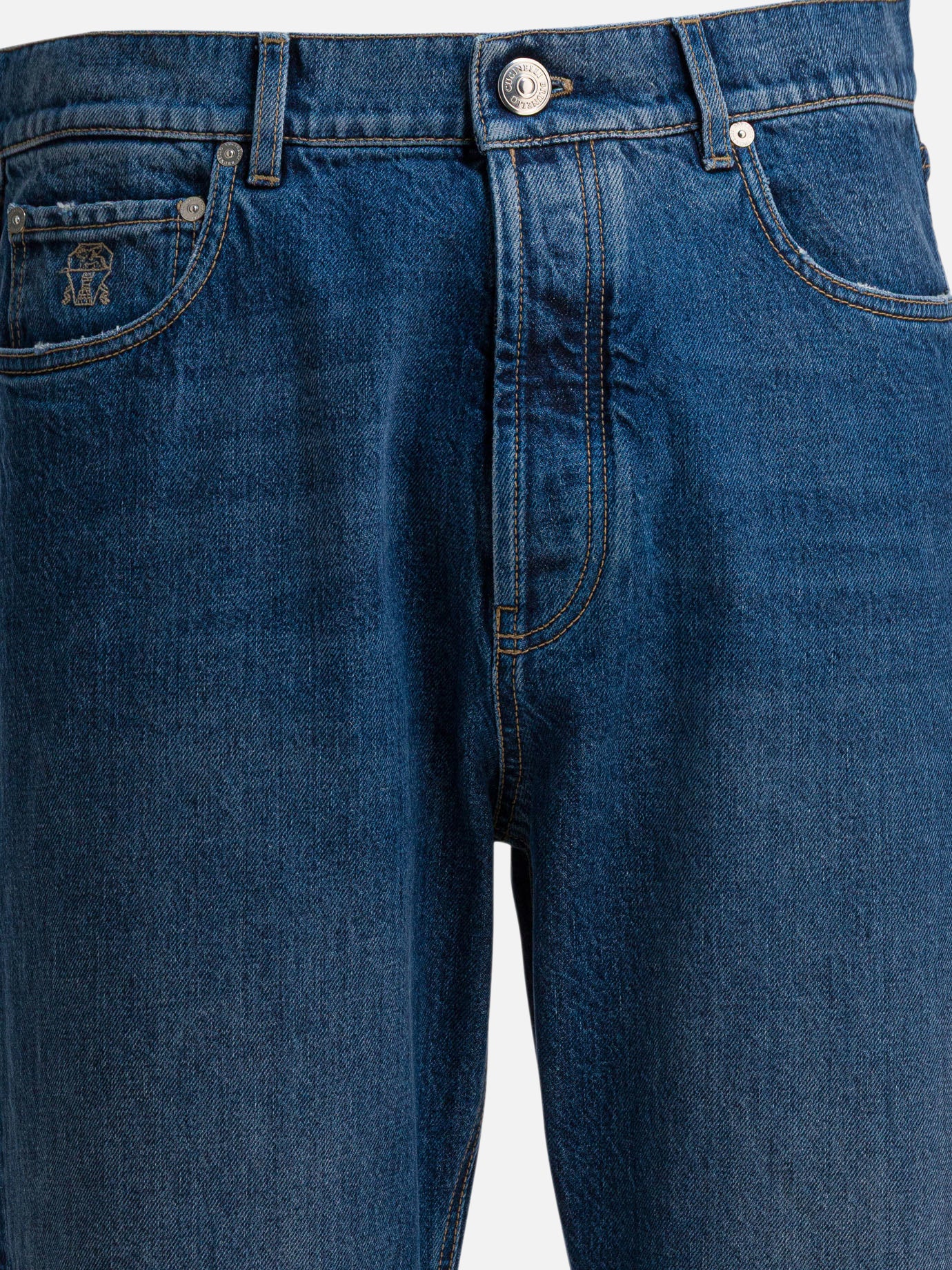 Straight-leg jeans Denim  Blue - Brunello Cucinelli Men | PDP | VIETTI Online Store | Zoom-Modal_3
