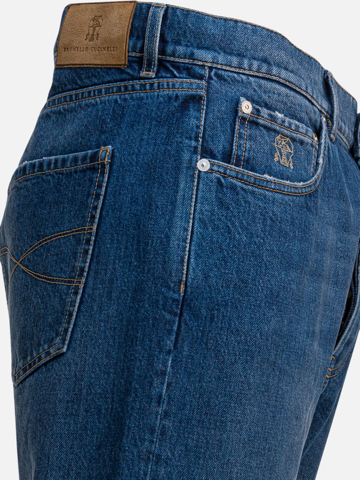 Straight-leg jeans Denim  Blue - Brunello Cucinelli Men | PDP | VIETTI Online Store | Zoom-Modal_4
