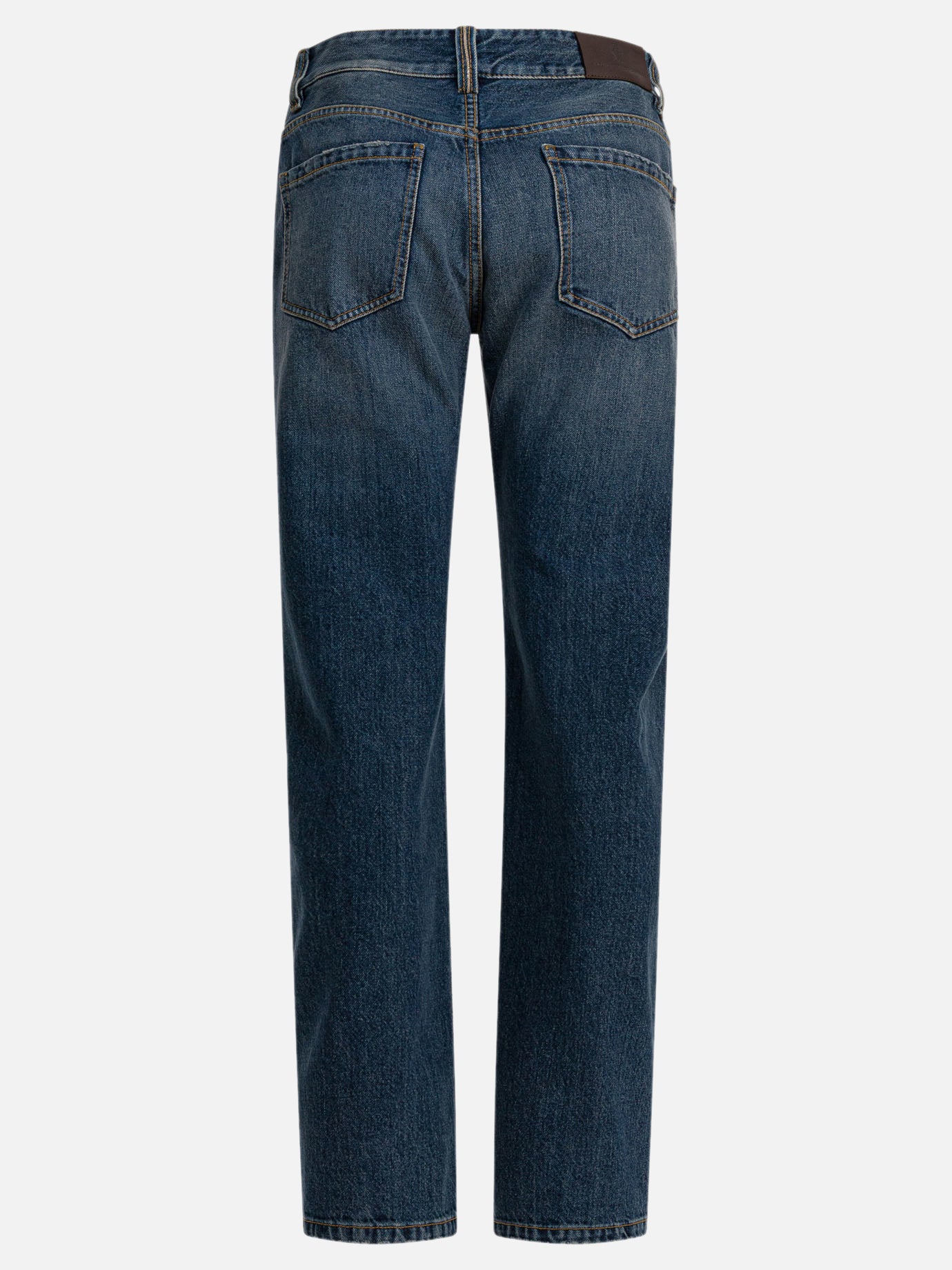 Straight-leg jeans Solid colour  Blue - Brunello Cucinelli Women | PDP | VIETTI Online Store | Zoom-Modal_2
