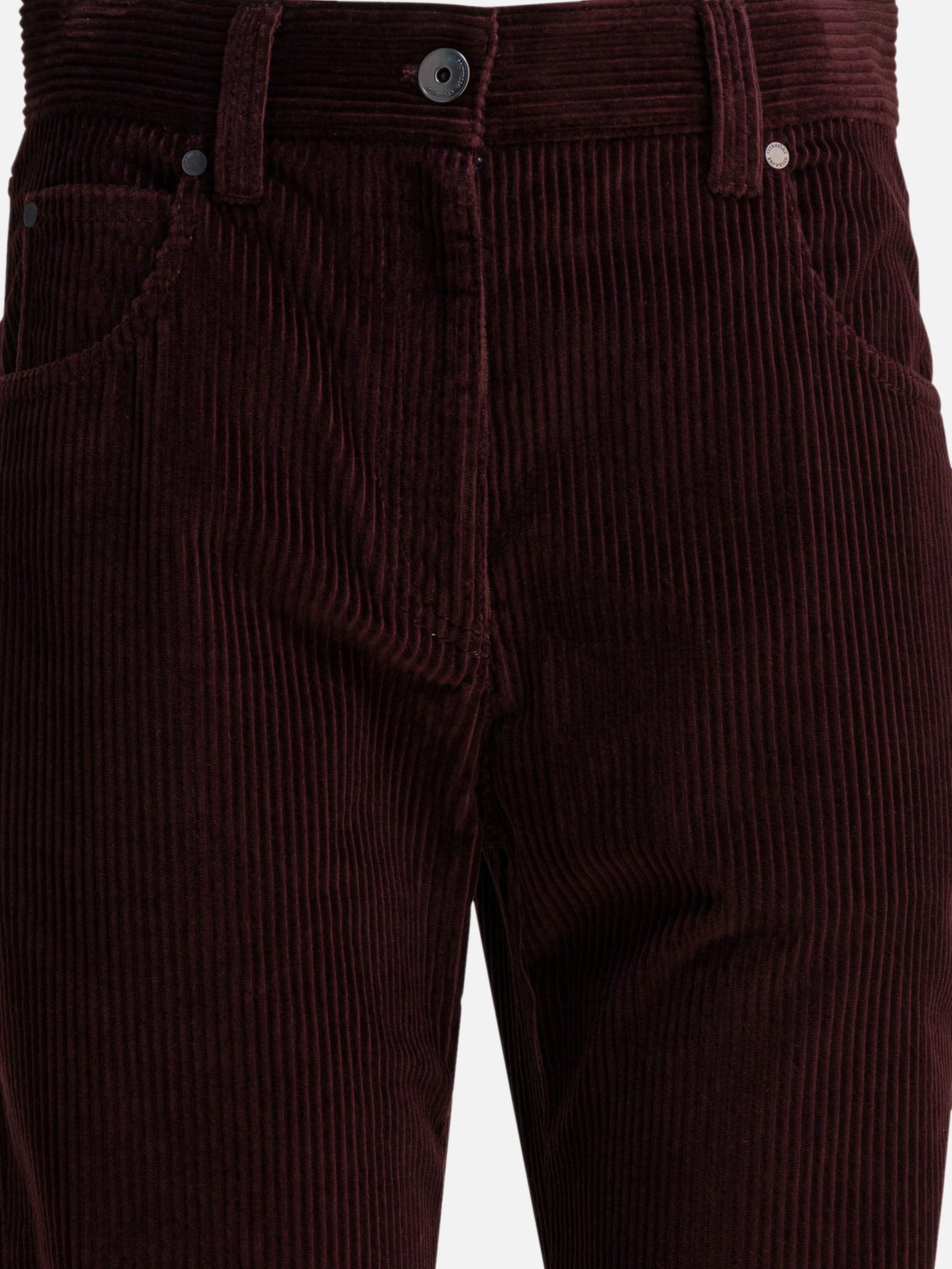 Leisure trousers Solid colour  Bordeaux - Brunello Cucinelli Women | PDP | VIETTI Online Store | Zoom-Modal_3

