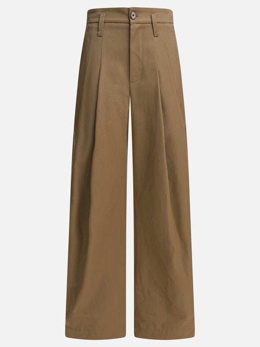 Leisure trousers Solid colour  Brown - Brunello Cucinelli Women | PLP | VIETTI Online Store 
