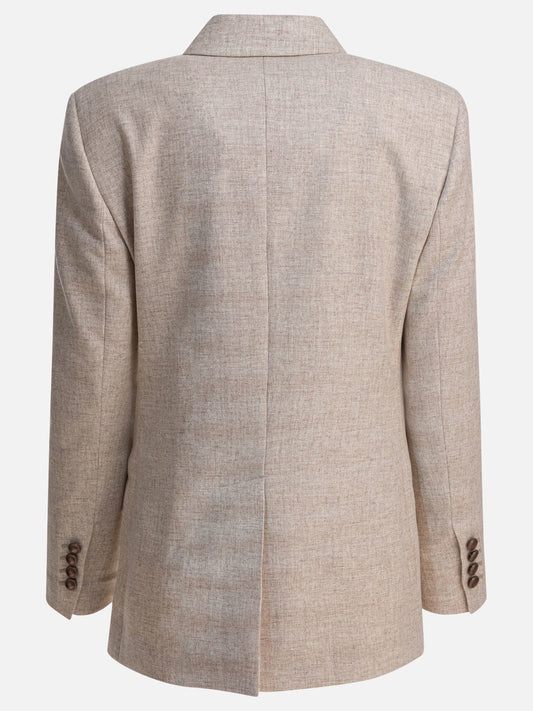 Blazers Solid colour  Beige - Brunello Cucinelli Women | PDP | VIETTI Online Store | 2
