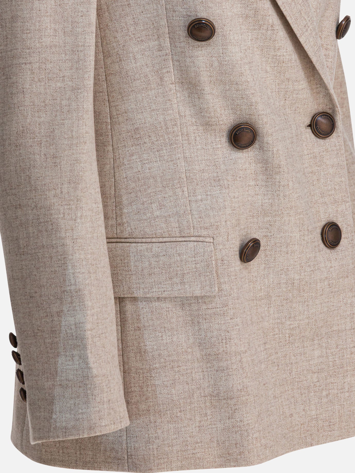 Blazers Solid colour  Beige - Brunello Cucinelli Women | PDP | VIETTI Online Store | thumbnail_4