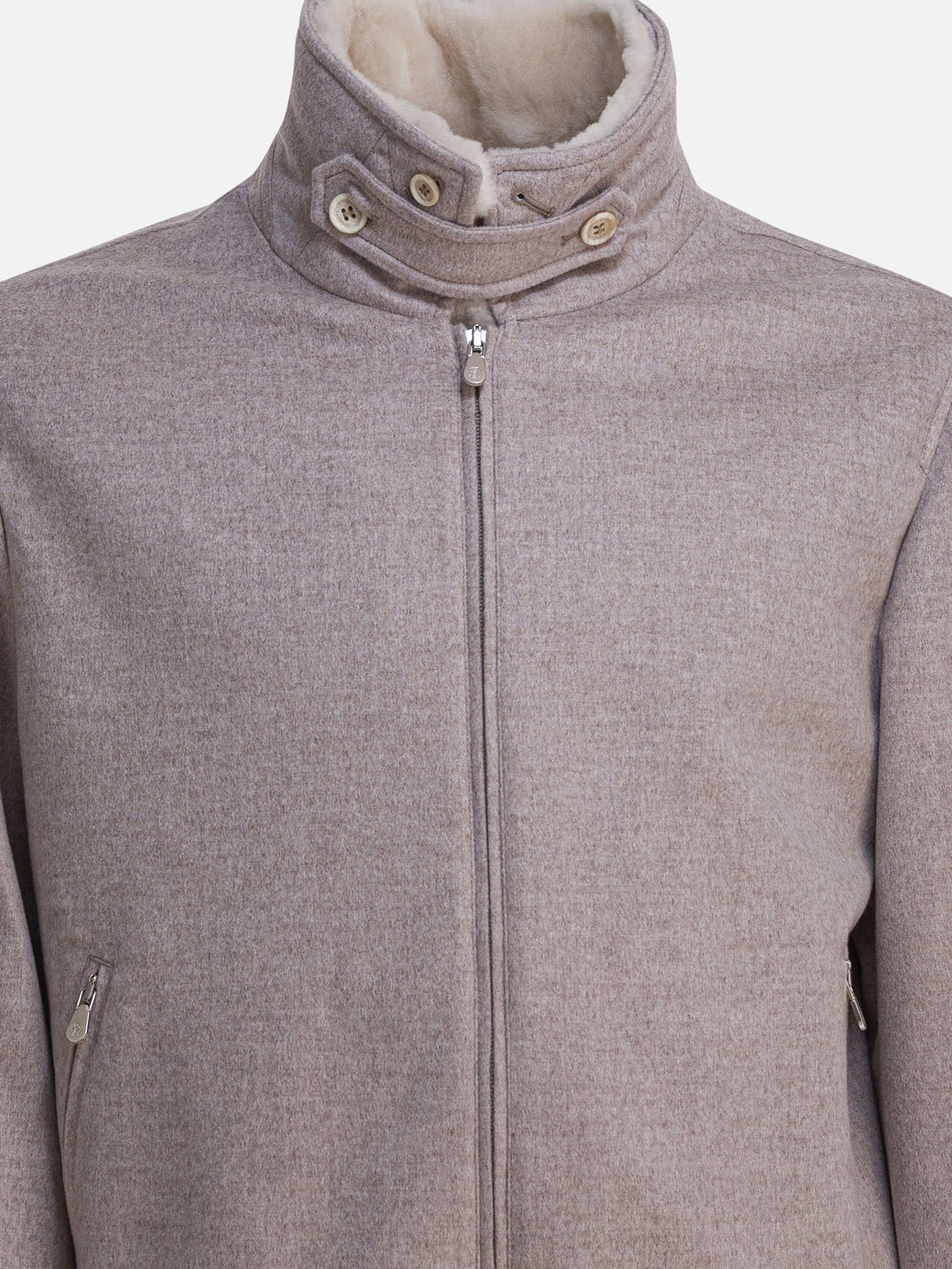 Short coats Solid colour  Brown - Brunello Cucinelli Men | PDP | VIETTI Online Store | thumbnail_3