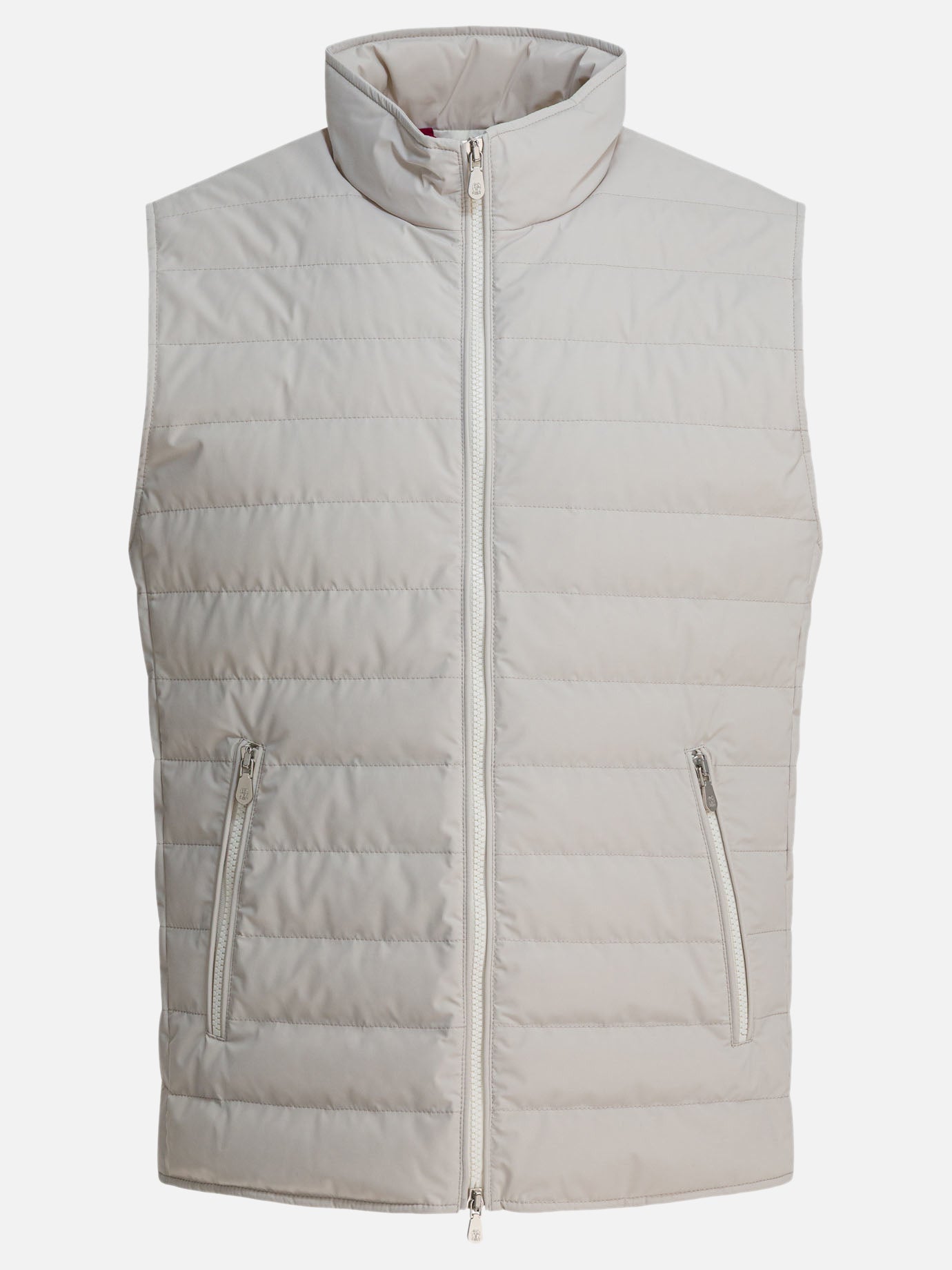 Vest jackets Solid colour  Beige - Brunello Cucinelli Men | PDP | VIETTI Online Store | thumbnail