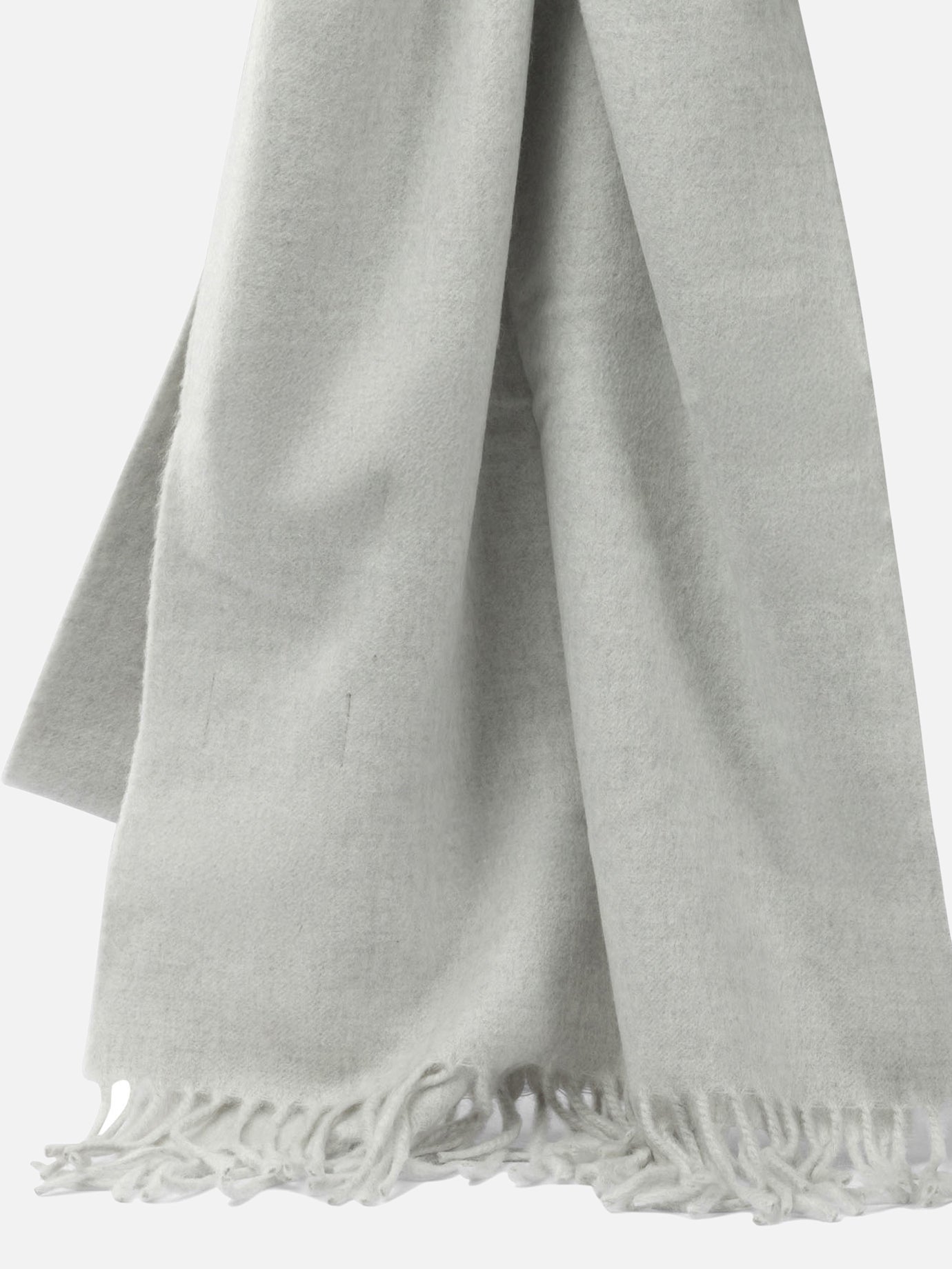 Fringed scarves 100% cashemere  Grey - Brunello Cucinelli Women | PDP | VIETTI Online Store | Zoom-Modal_2
