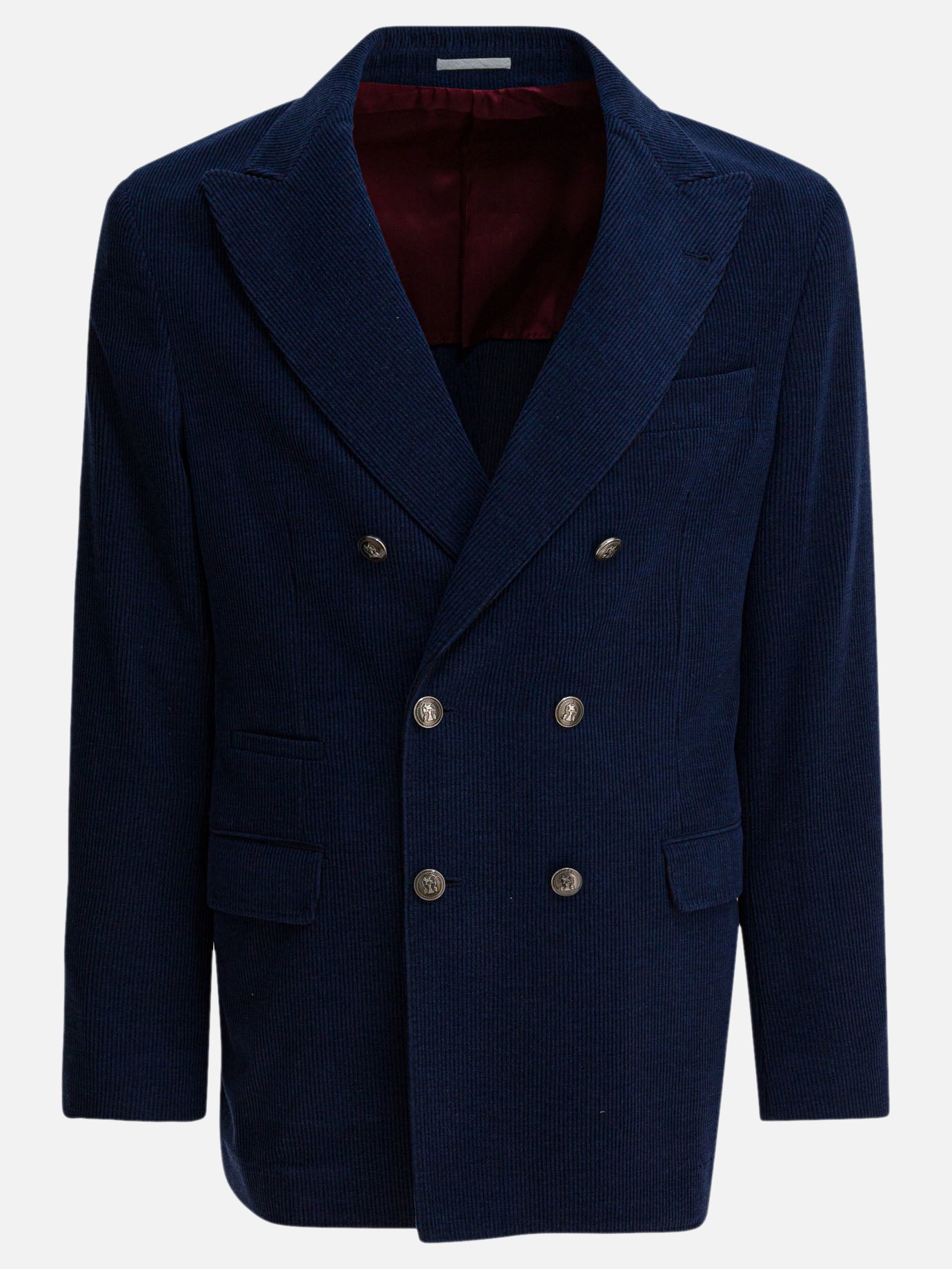 Blazers Solid colour  Blue - Brunello Cucinelli Men | PDP | VIETTI Online Store | thumbnail