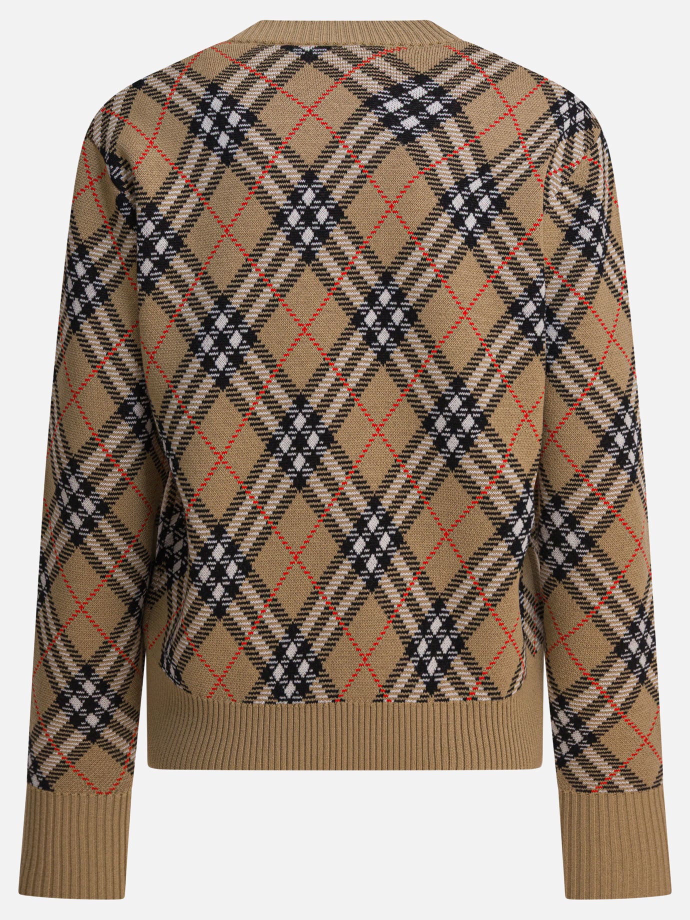 Crewneck sweaters Check  Beige - Burberry Women | PDP | VIETTI Online Store | thumbnail_2