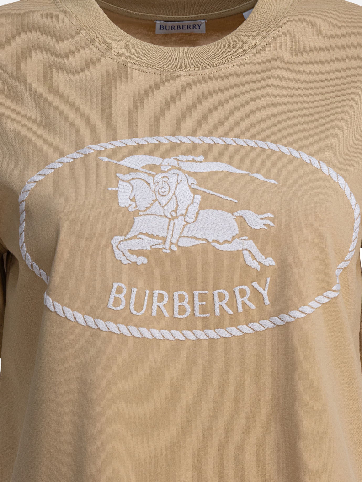 Crewneck t-shirts Logo  Beige - Burberry Women | PDP | VIETTI Online Store | thumbnail_3