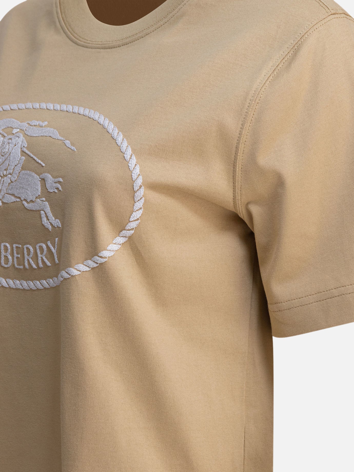 Crewneck t-shirts Logo  Beige - Burberry Women | PDP | VIETTI Online Store | thumbnail_4