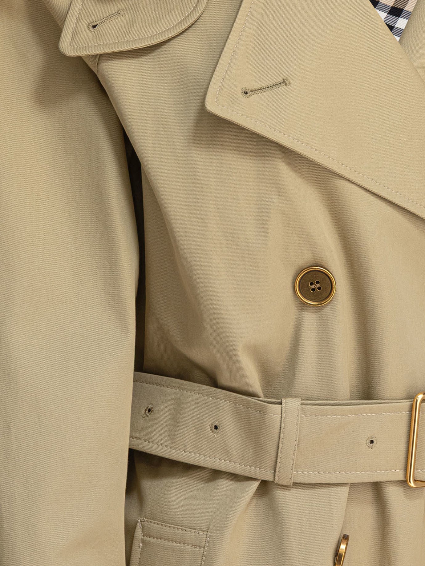 Raincoats & Trench coats Solid colour  Beige - Burberry Women | PDP | VIETTI Online Store | thumbnail_4