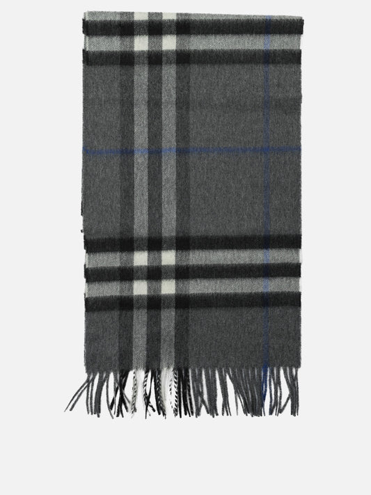 Fringed scarves 100%cashmere  Grey - Burberry Men | PDP | VIETTI Online Store 
