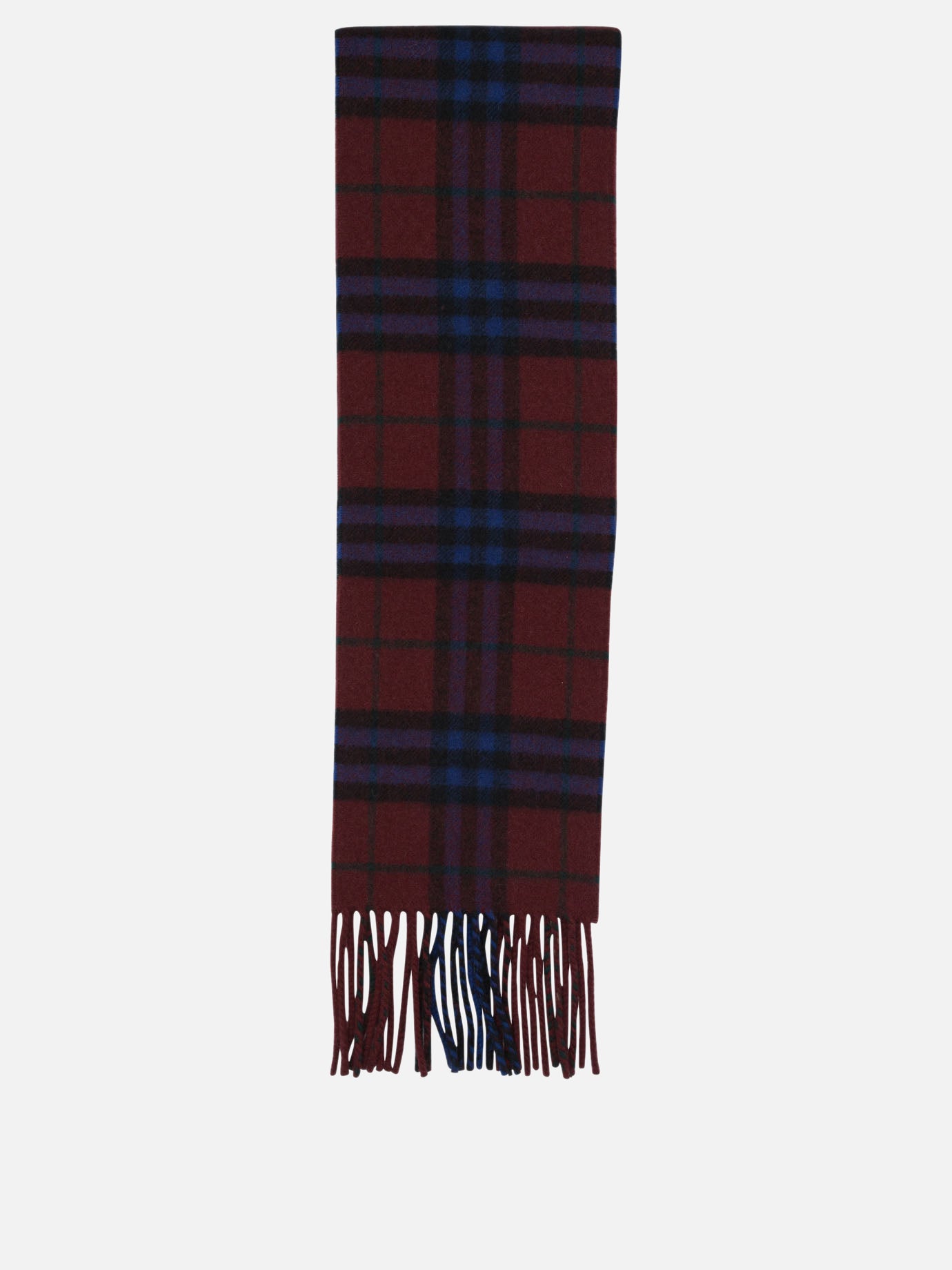 Fringed scarves 100% cashmere  Red - Burberry Women | PDP | VIETTI Online Store | Zoom-Modal
