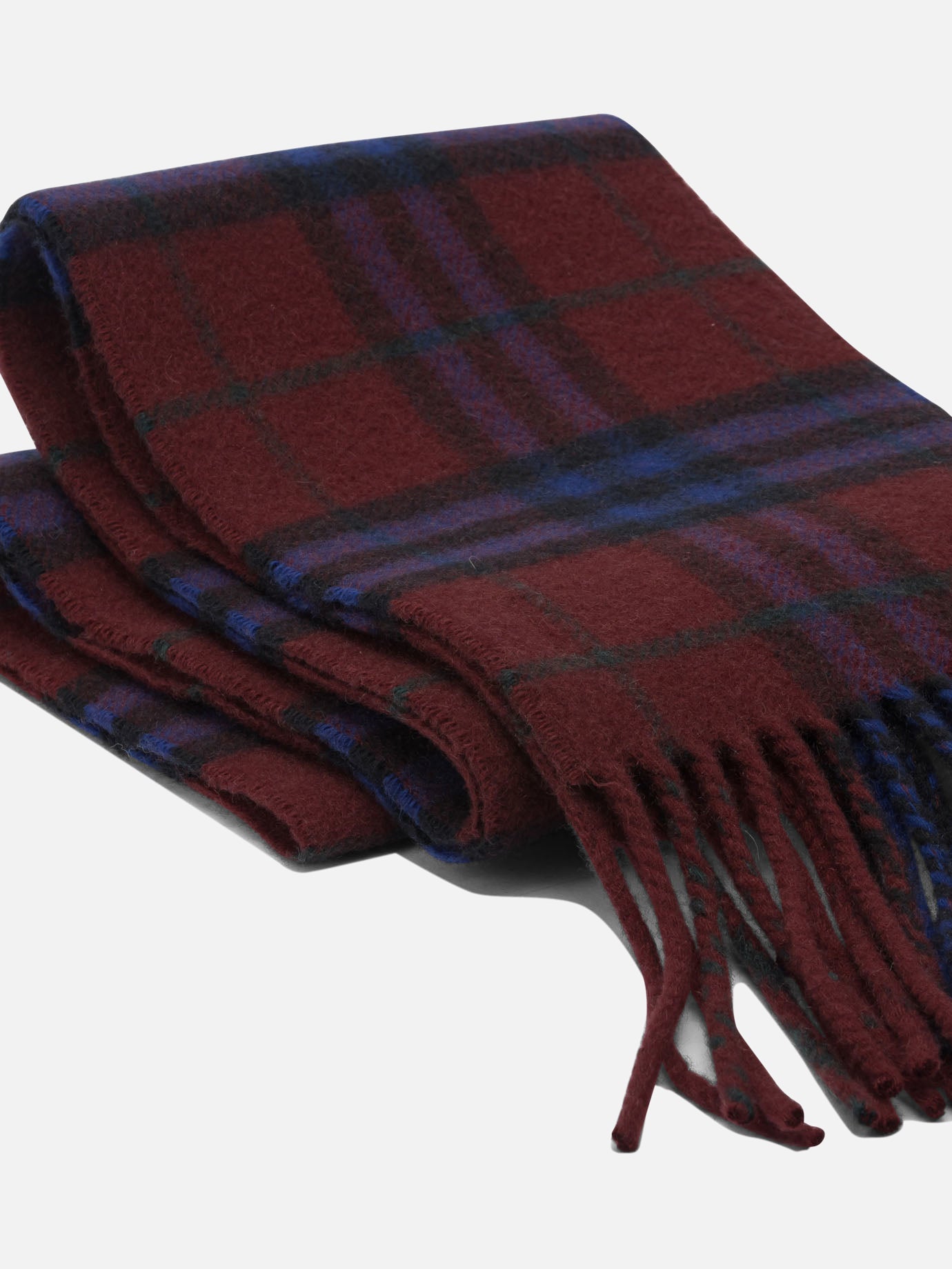 Fringed scarves 100% cashmere  Red - Burberry Women | PDP | VIETTI Online Store | thumbnail_2