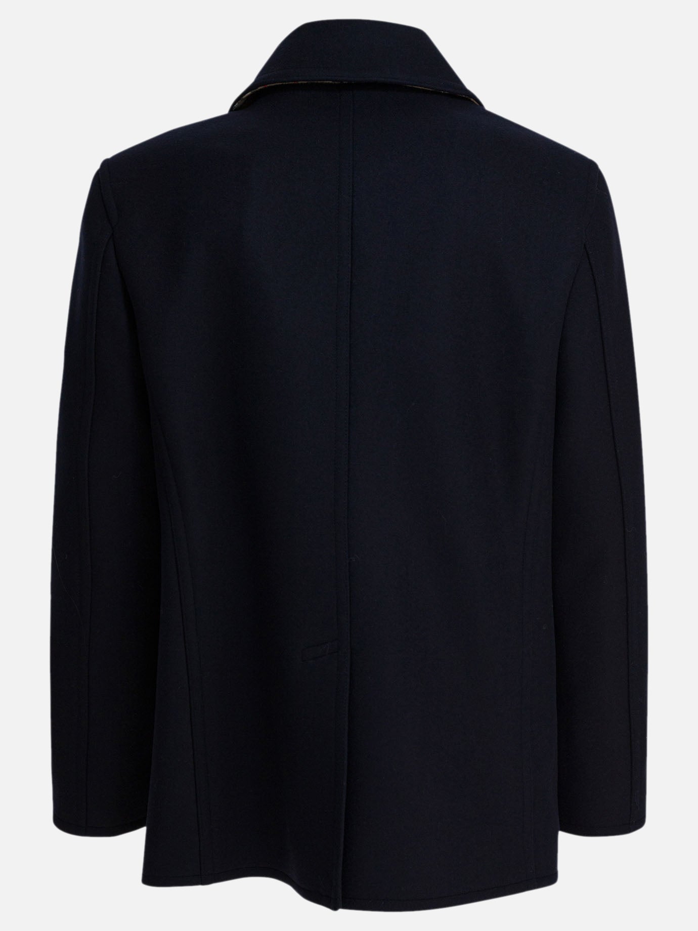 Short coats Solid colour  Blue - Burberry Men | PDP | VIETTI Online Store | Zoom-Modal_2
