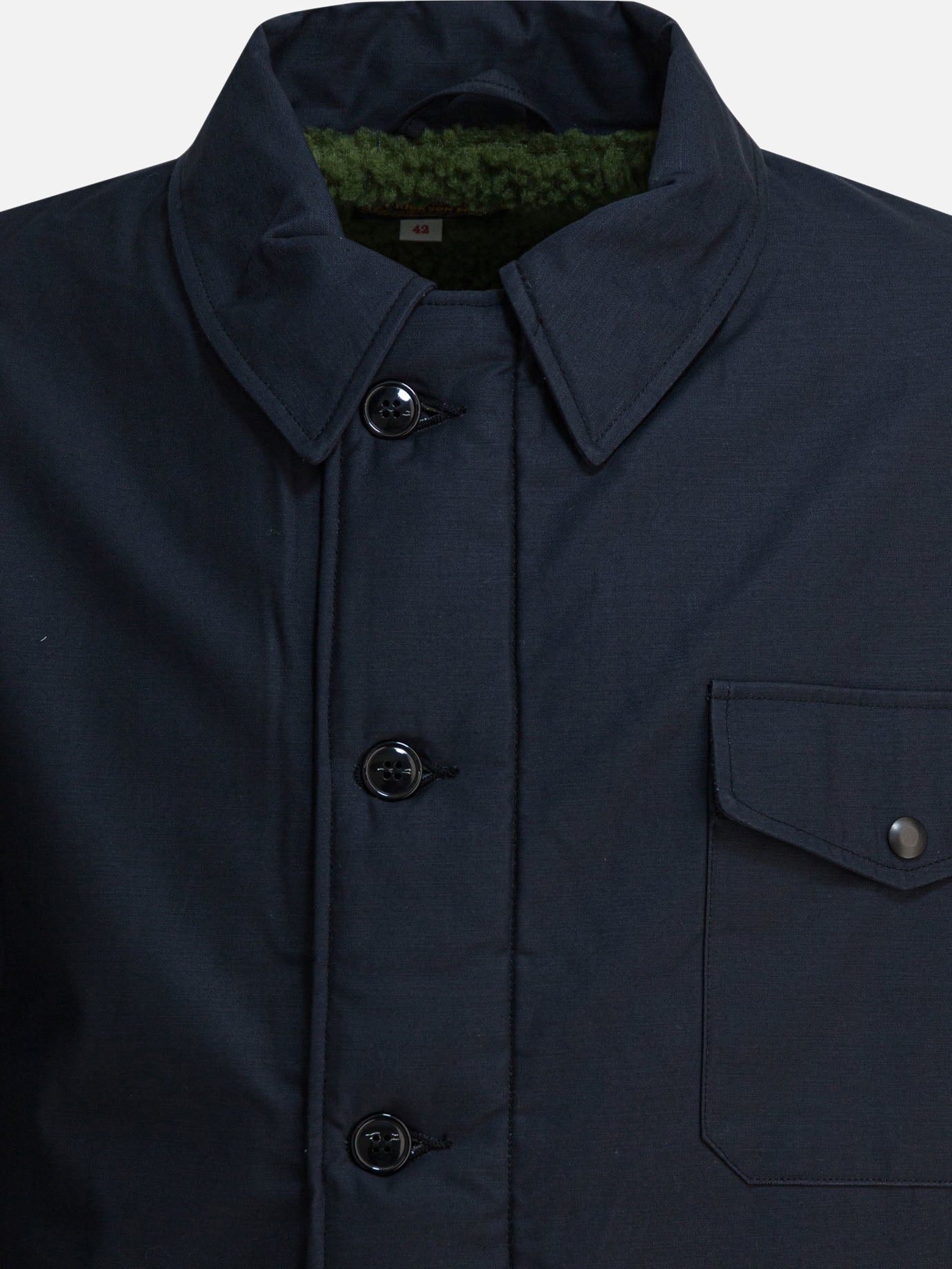 Quilted & Utility Jackets Solid colour  Blue - Buzz Rickson's Men | PDP | VIETTI Online Store | Zoom-Modal_3
