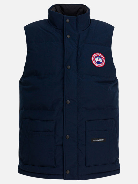 Vest jackets Logo  Blue - Canada Goose Men | PLP | VIETTI Online Store 
