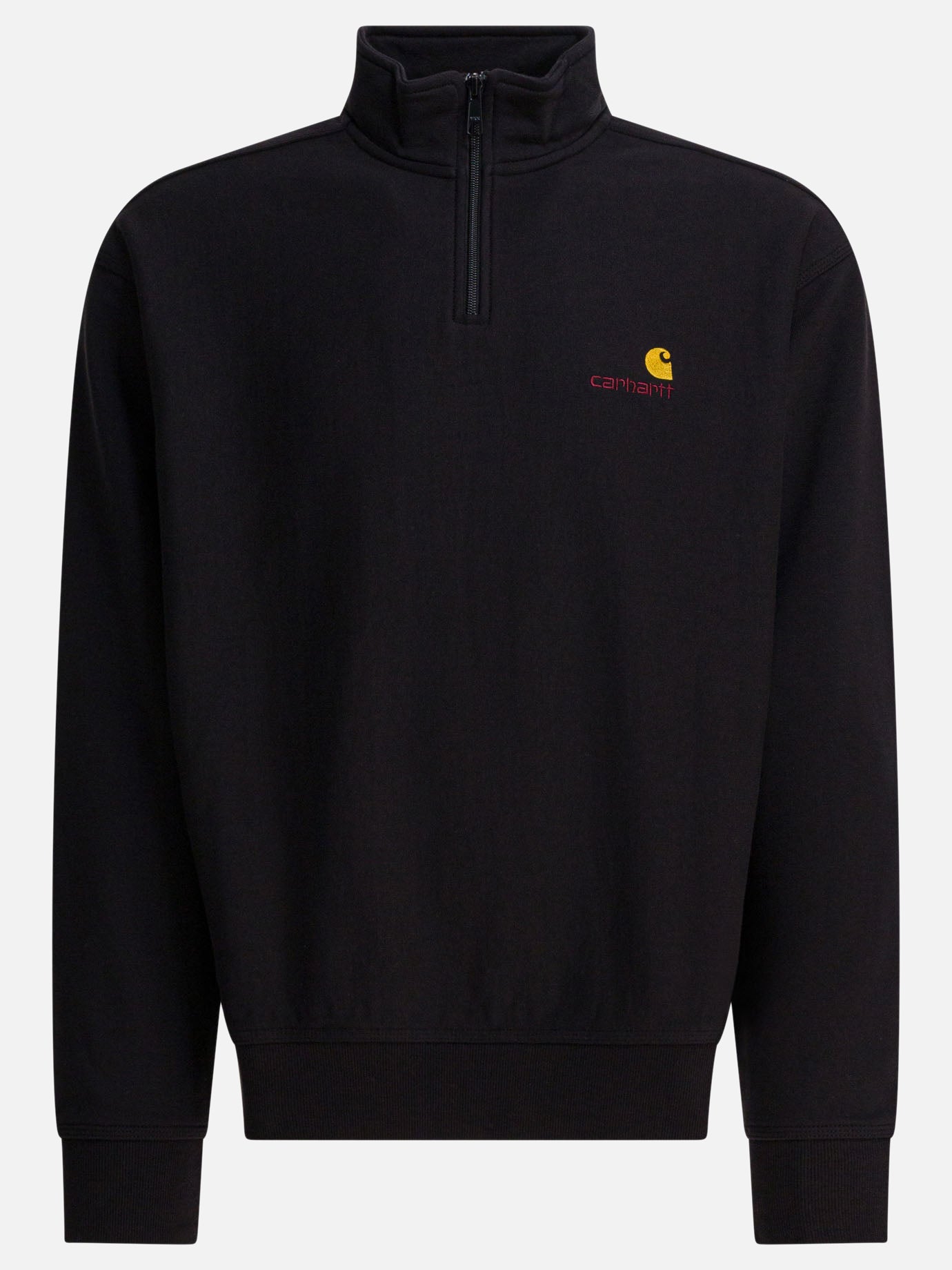 Half zip sweatshirts Logo  Black - Carhartt WIP Men | PDP | VIETTI Online Store | thumbnail
