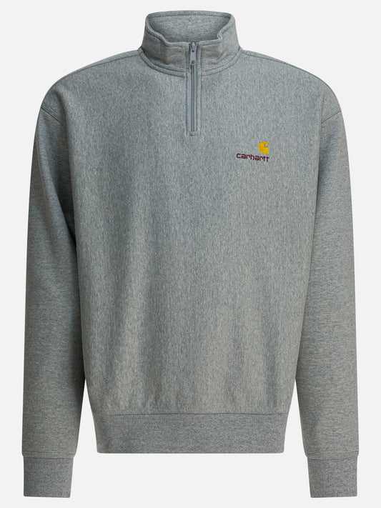 Half zip sweatshirts Logo  Grey - Carhartt WIP Men | PLP | VIETTI Online Store 
