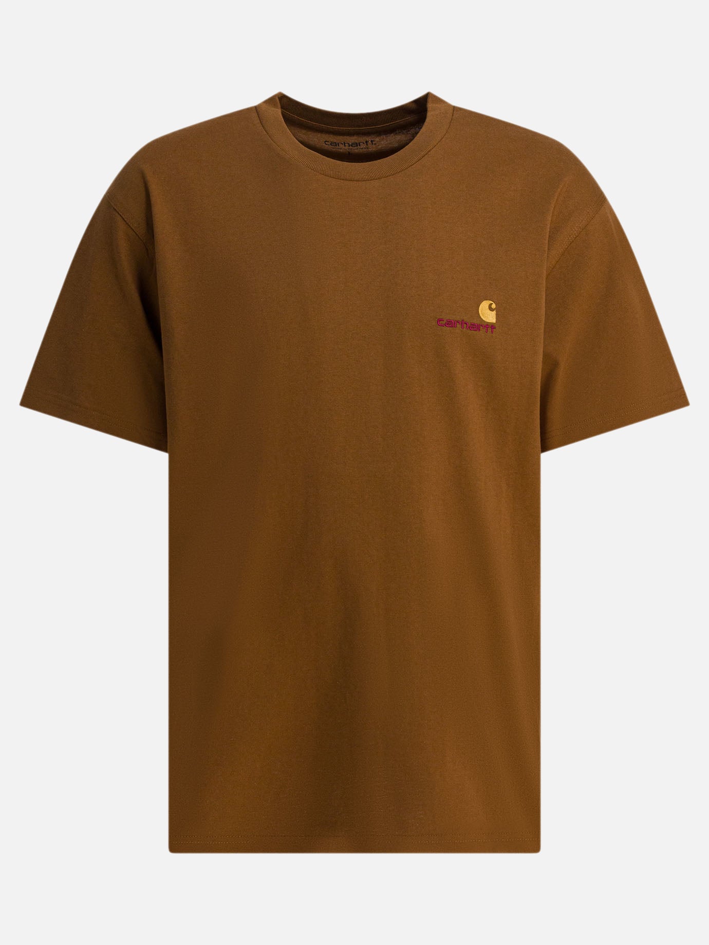 Crewneck t-shirts Logo  Brown - Carhartt WIP Men | PDP | VIETTI Online Store | thumbnail