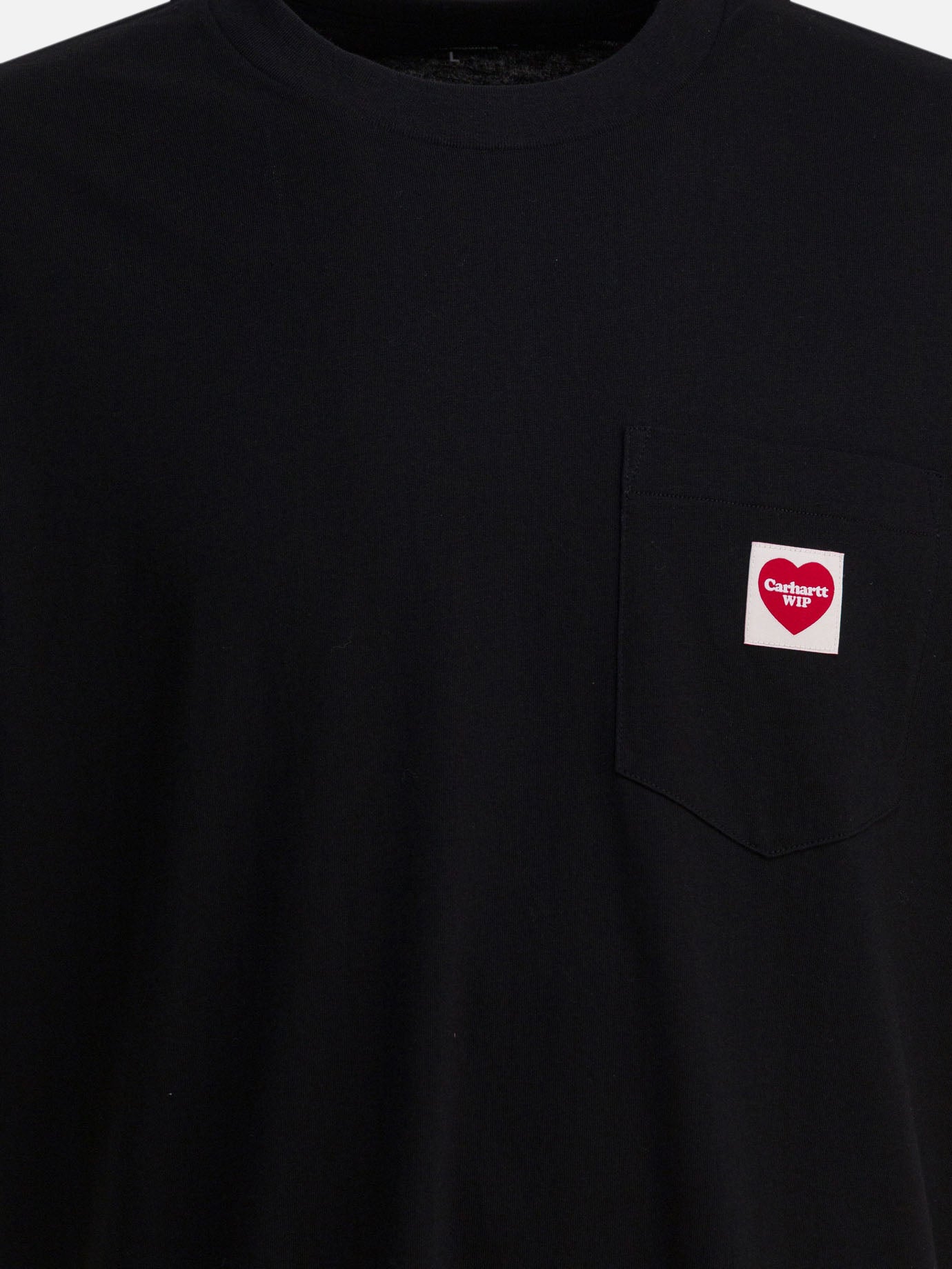 Crewneck t-shirts Solid colour  Black - Carhartt WIP Men | PDP | VIETTI Online Store | thumbnail_3