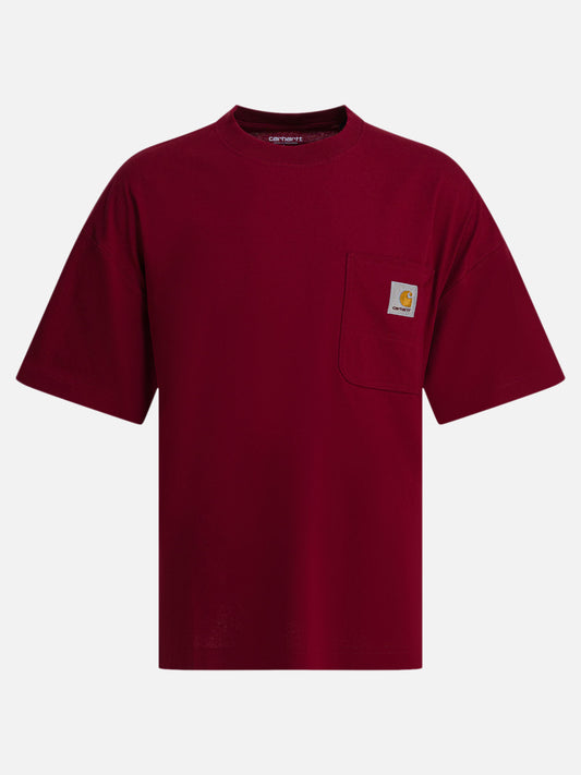 Crewneck t-shirts Logo  Red - Carhartt WIP Men | PLP | VIETTI Online Store 
