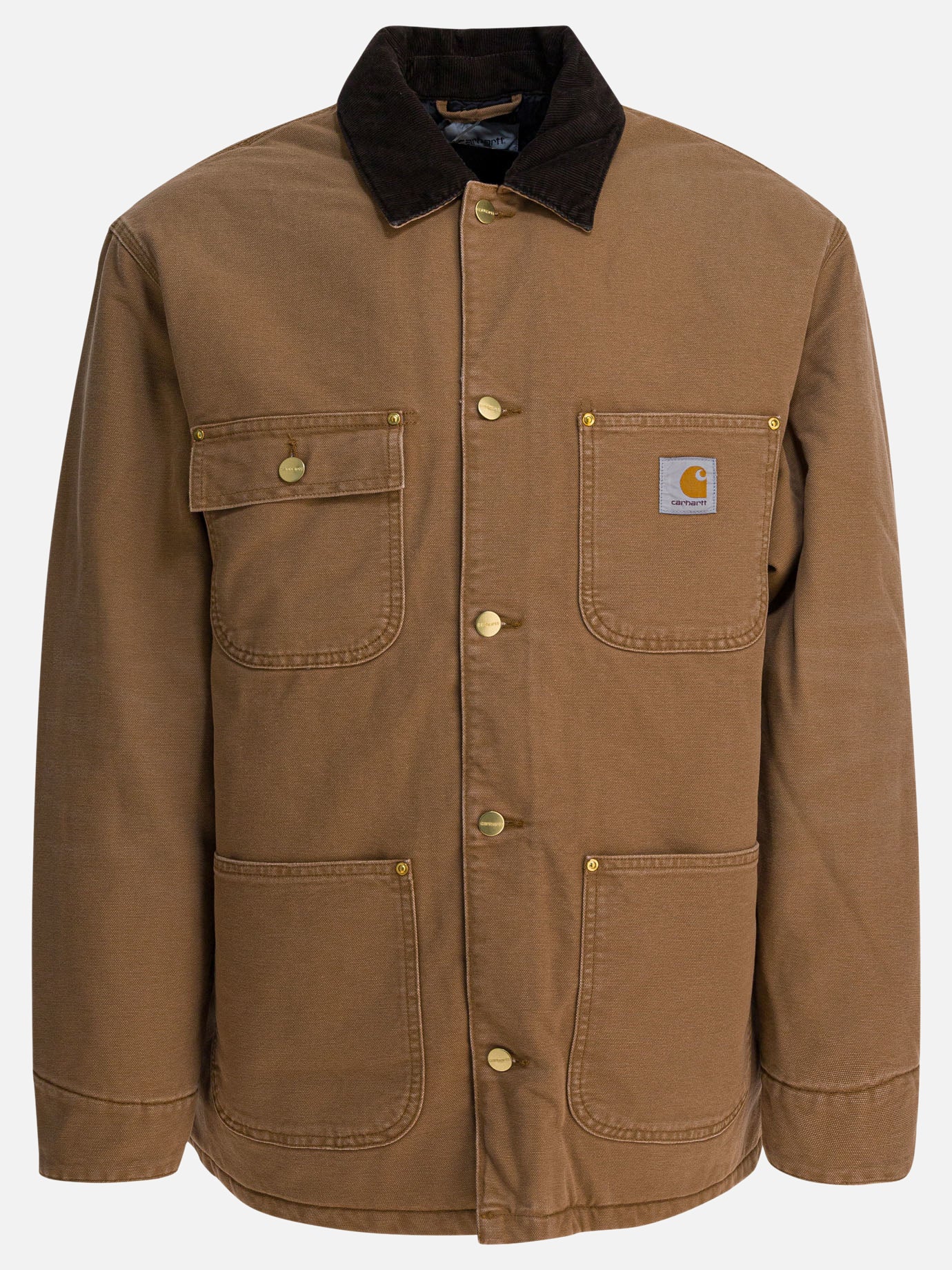 Short coats Logo  Brown - Carhartt WIP Men | PDP | VIETTI Online Store | Zoom-Modal

